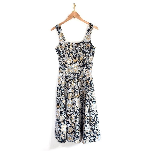 Veronica Beard Midi Floral Sleeveless Jolie Dress - Picture 2 of 7
